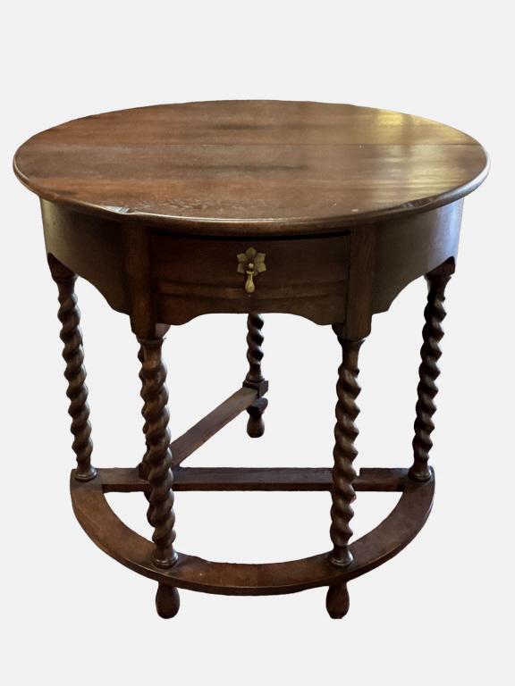 Demilune Drop Leaf Stand (1 of 6)