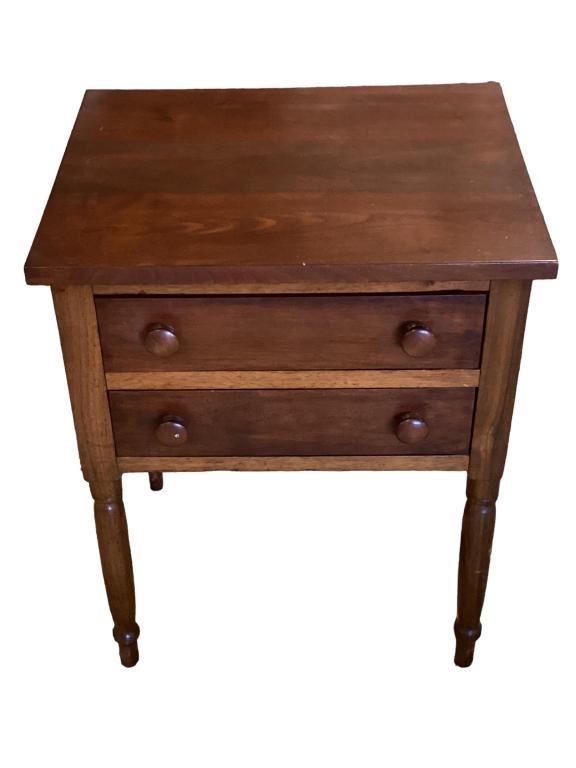 Walnut 2 drawer stand (1 of 5)