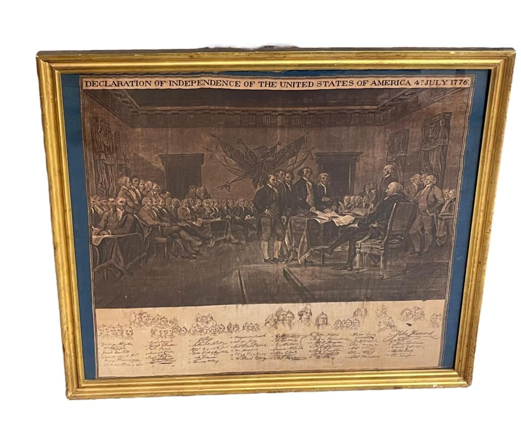 Framed Declaration of Independence Textile (1 of 7)