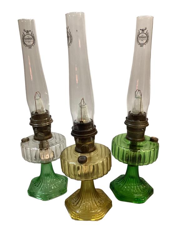 Three Aladdin Oil Lamps (1 of 5)