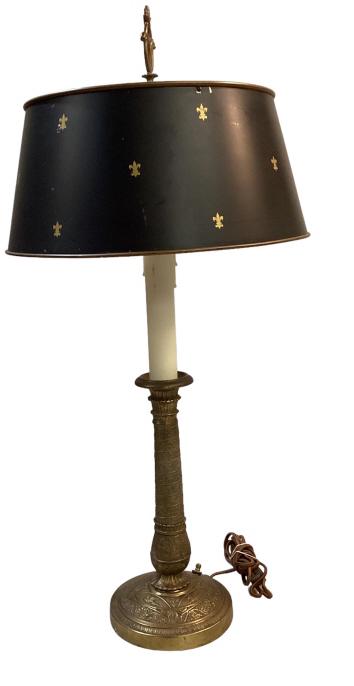 Cast Brass Egyptian Motif Table Lamp (1 of 4)
