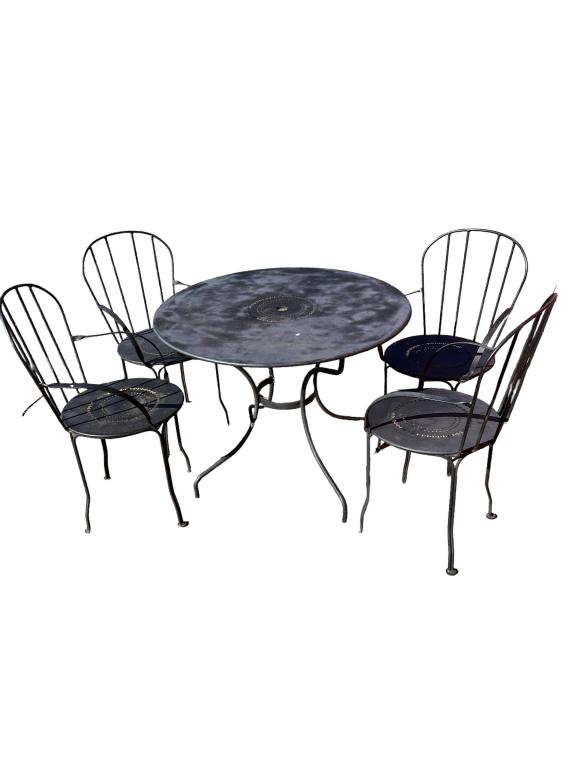 Vintage 5 pcs Iron Bistro Set (1 of 4)
