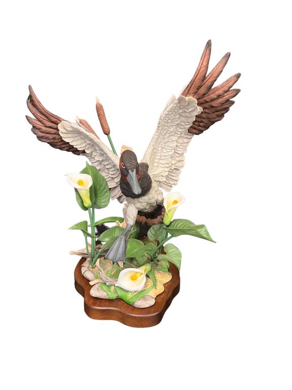 Boehm Bisque Figure canvas Back Duck (1 of 5)