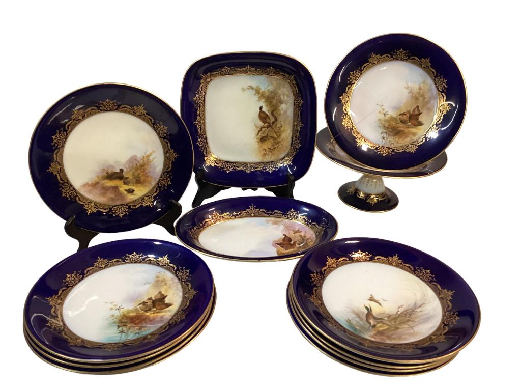 Royal Worcester Game Dessert  Service (1 of 5)