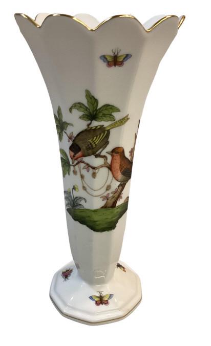 Herend Rothschild Bird Trumpet Vase (1 of 4)