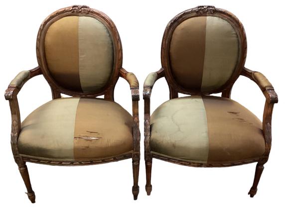 Pair of Fauteuil Armchairs (1 of 8)
