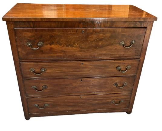 American Figured Mahogany Chest of Drawers (1 of 5)