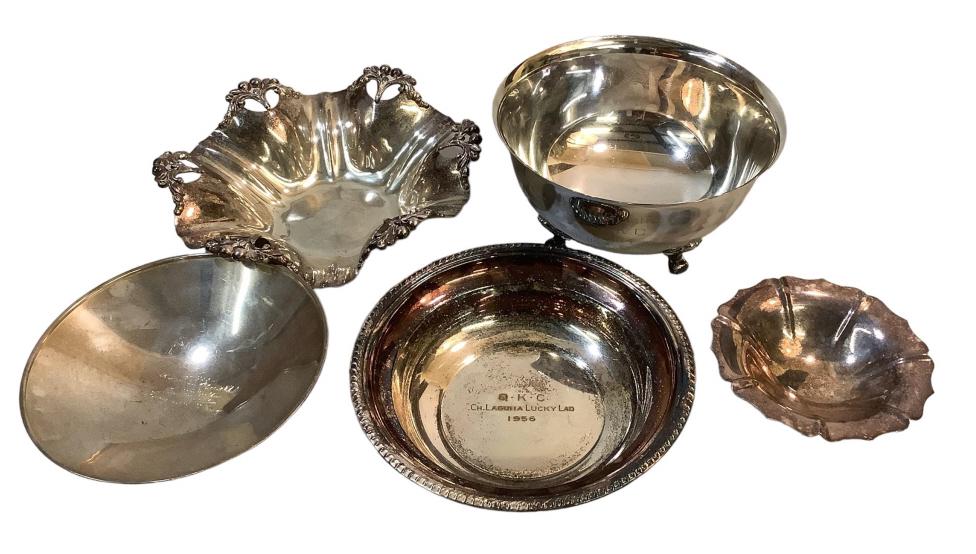 5 Pieces Mostly Silver Plate (1 of 5)