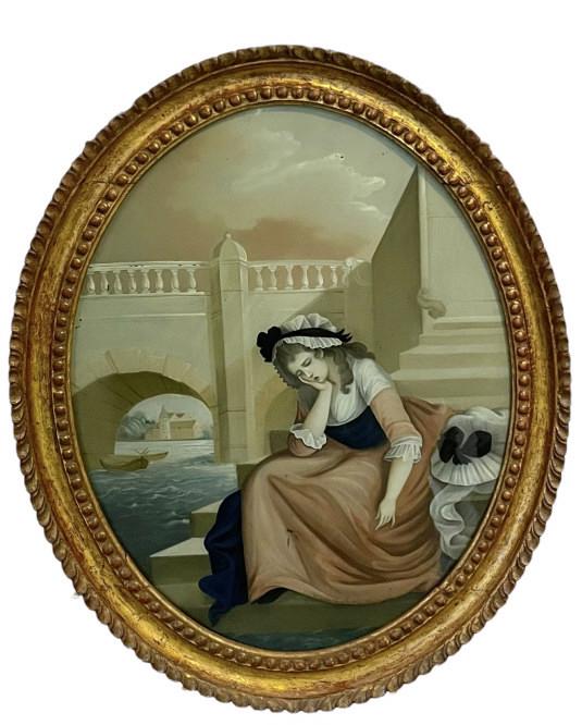 19th Century Reverse Painting (1 of 6)