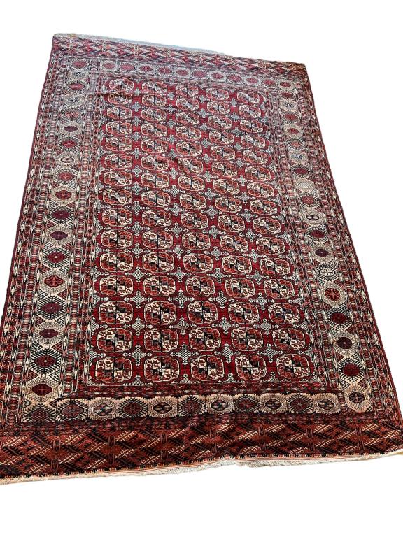 Vintage Hand Knotted Turkoman Rug (1 of 4)