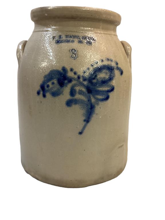 Three Gallon Salt Glaze and Cobalt Crock (1 of 4)