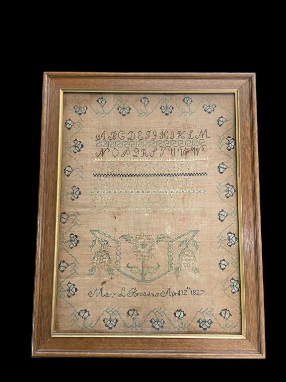 Needlework Sampler 1827 (1 of 7)