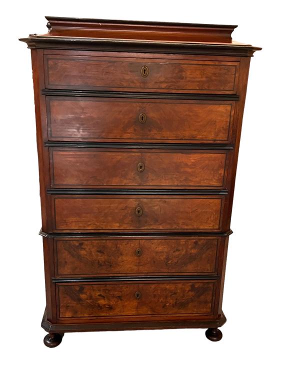 Biedermeier Style Tall Chest (1 of 6)