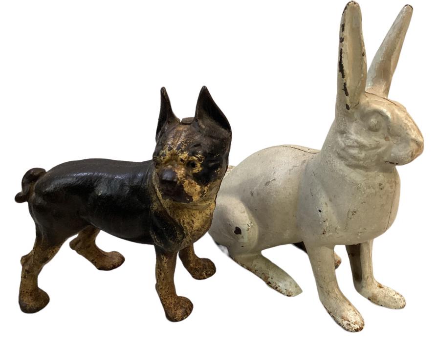 Two Cast Iron Door Stops (1 of 5)