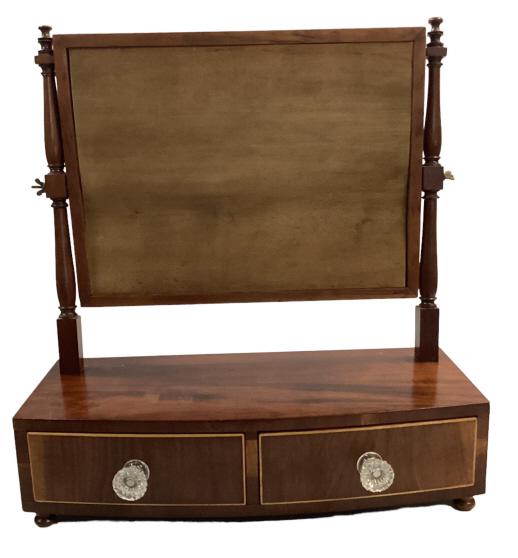 Georgian Mahogany Shaving Mirror (1 of 5)