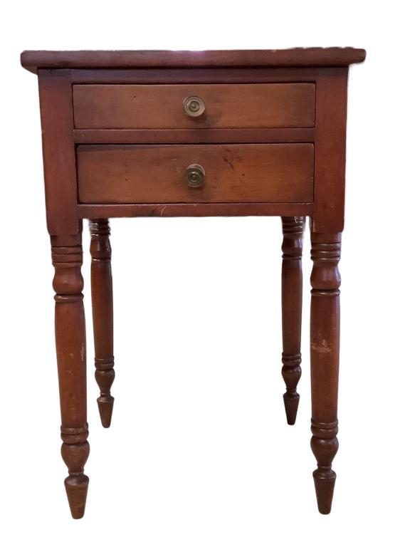 Cherry Sheraton 2 Drawer Stand (1 of 4)
