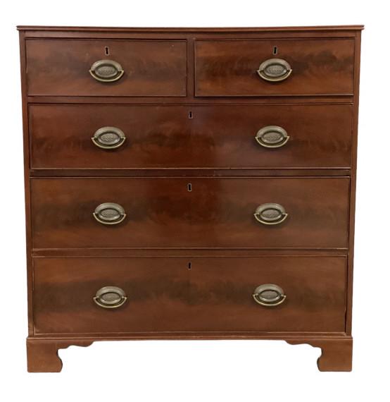 English Flame mahogany Chippendale Chest (1 of 7)