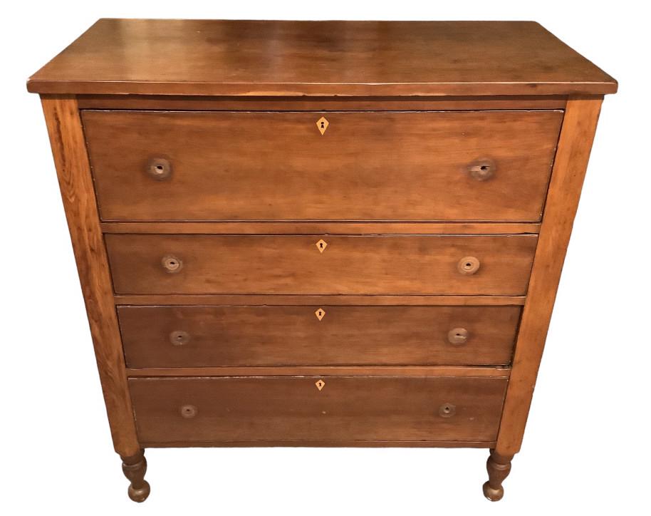 Cherry 4 Drawer Chest (1 of 5)