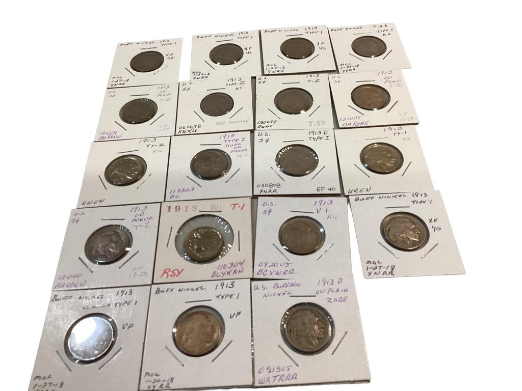 1913 Buffalo Nickels (1 of 6)