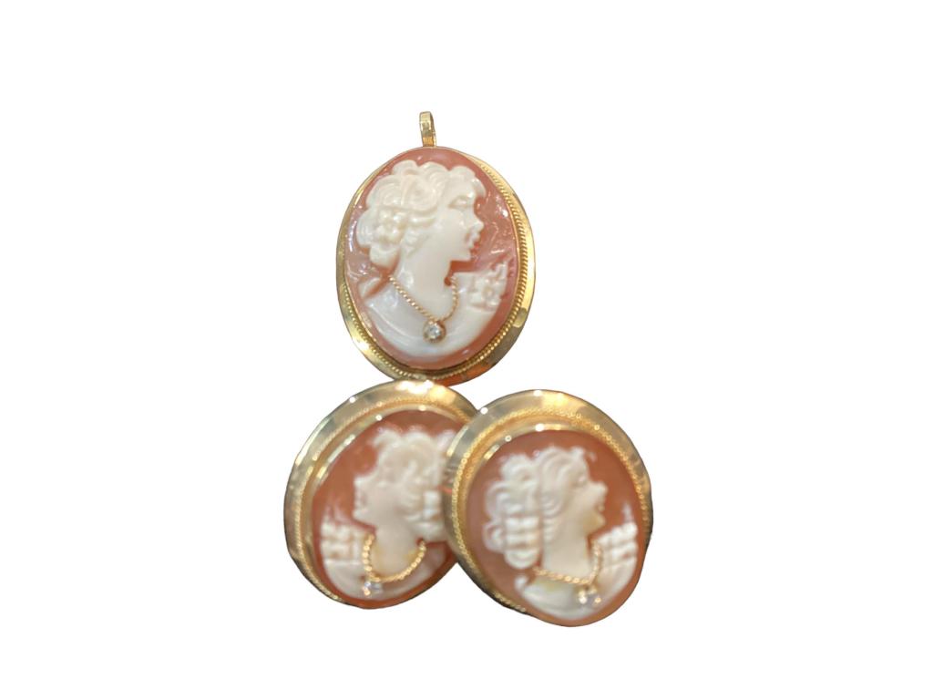 14 K Gold Cameo Set (1 of 3)