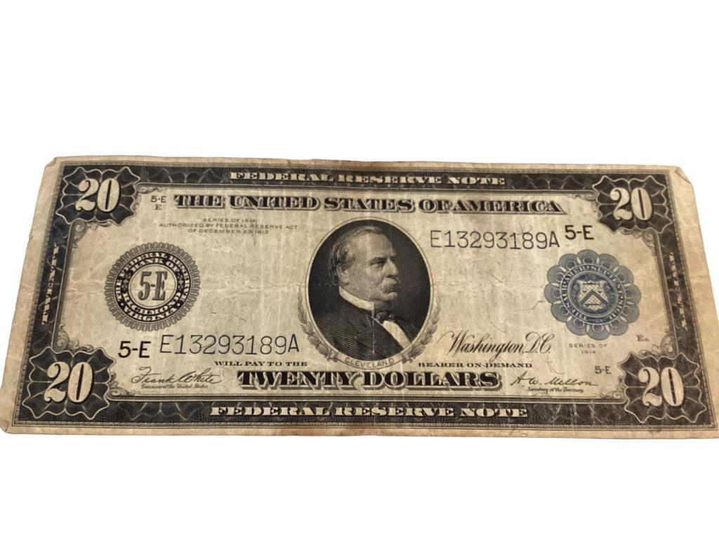 1914 $20.00 Federal Reserve Note (1 of 4)