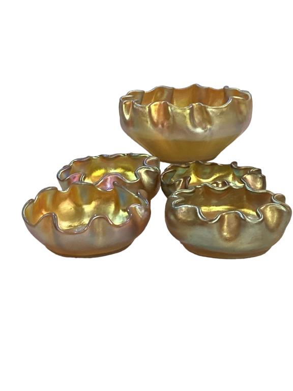 Tiffany Favrill Gold Aurene Art Glass (1 of 5)