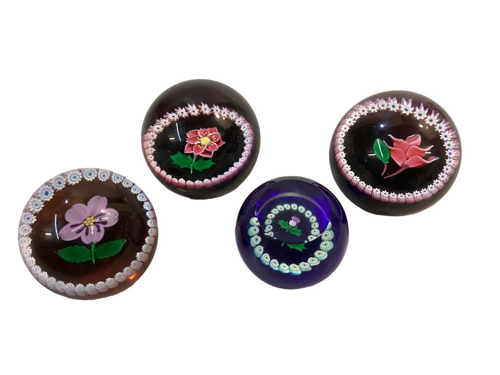 4 Caithness Scotland Art Glass Paperweights (1 of 6)