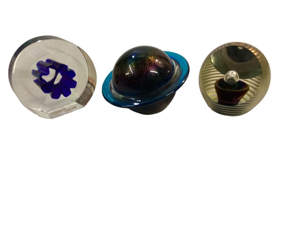 3 Correia Art Glass Paperweights (1 of 7)