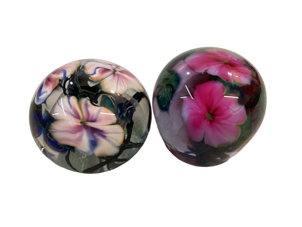 Two Lotton Art Glass Paperweights (1 of 5)