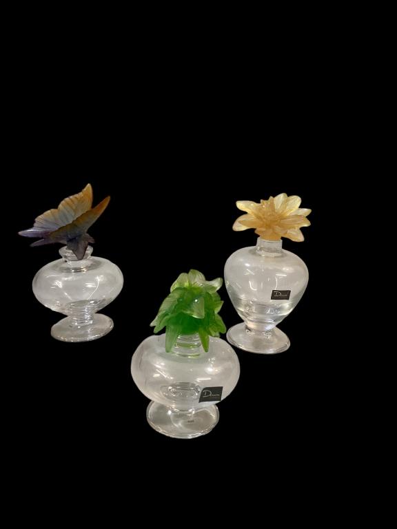 Three Daum France Pate De Verre Perfume (1 of 4)