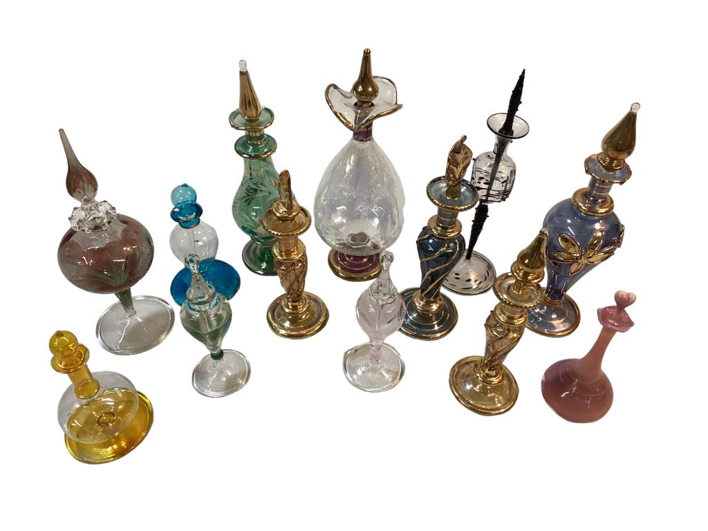 13 Egyptian Blown Glass Perfumes (1 of 5)