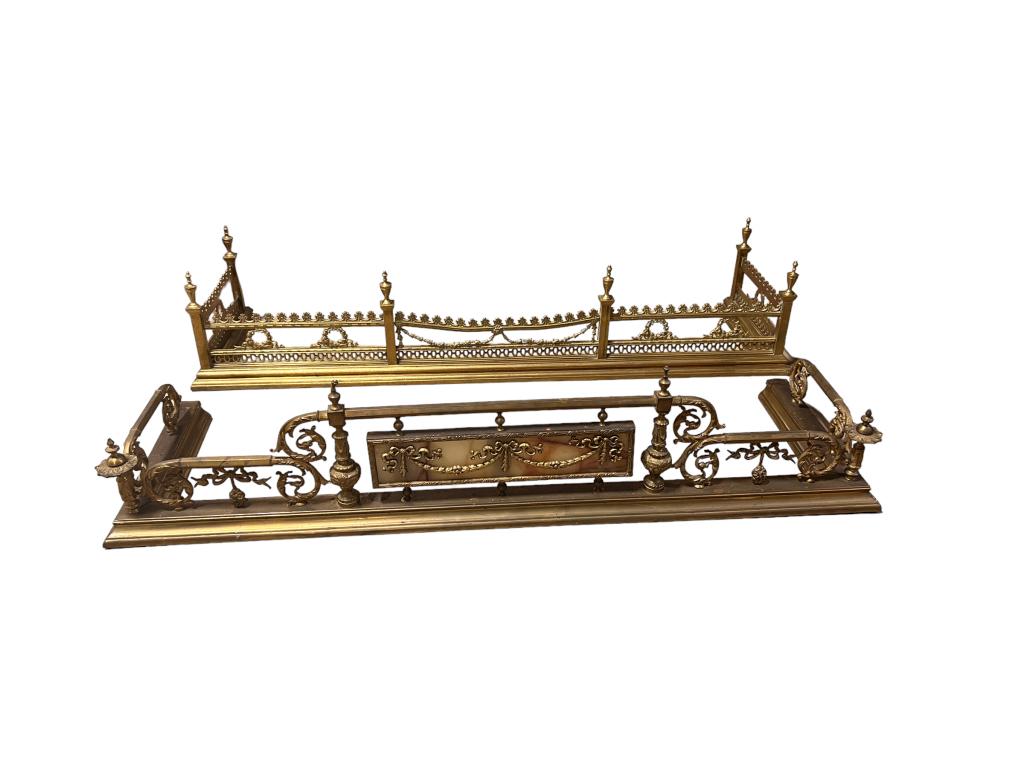 2 Intricate Brass Fire Fenders (1 of 6)