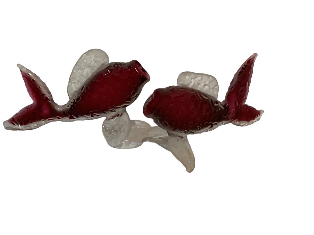 Two Kelsey  Cameo Art Glass Fish (1 of 5)