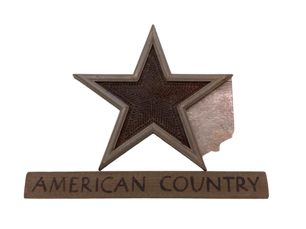 Folk Art Barn Star, Wooden Sign (1 of 4)