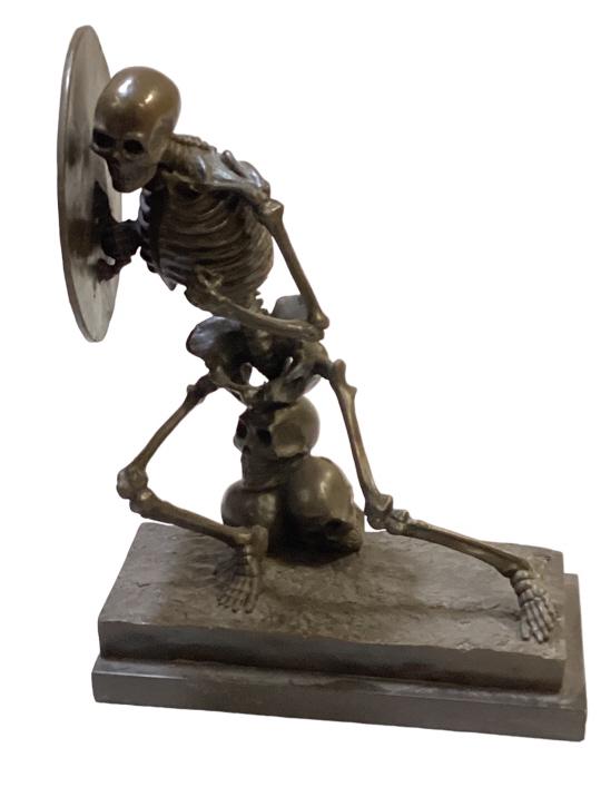 Warrior Skeleton Bronze Sculpture (1 of 6)