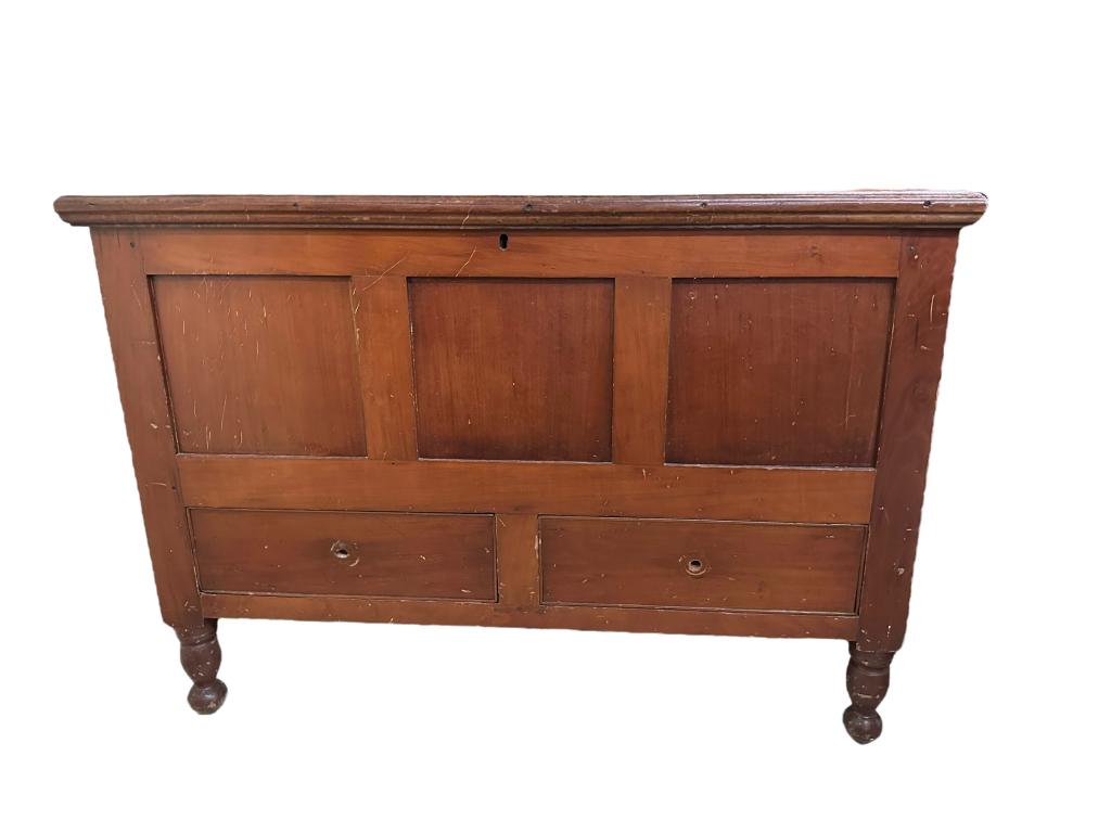 Cherry Sheraton Split Drawer Blanket Box (1 of 7)