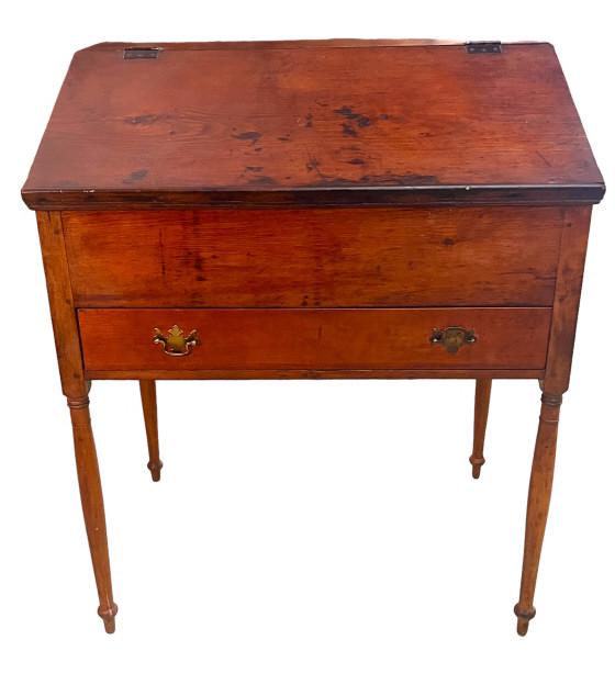 White Pine School Masters Desk (1 of 4)