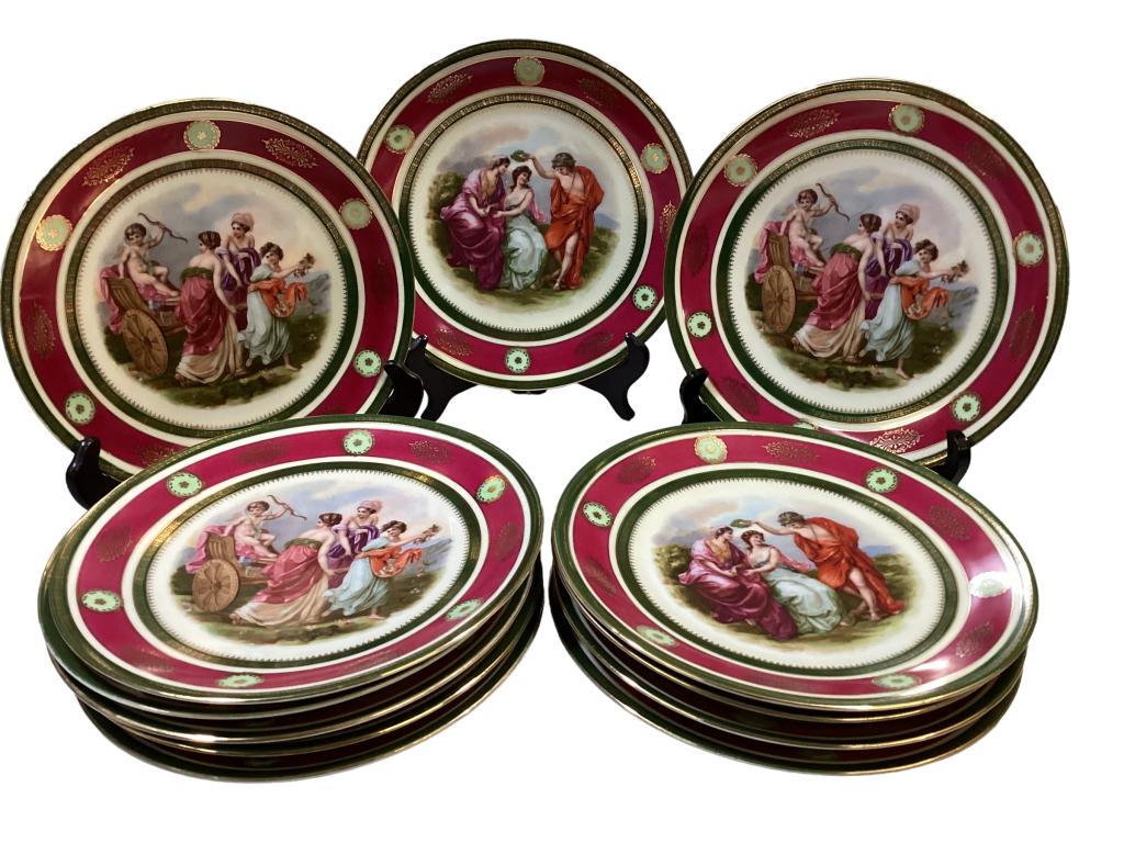 Set 12 Cabinet Plates (1 of 5)