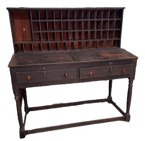 Yellow Pine Post Office Desk (1 of 4)