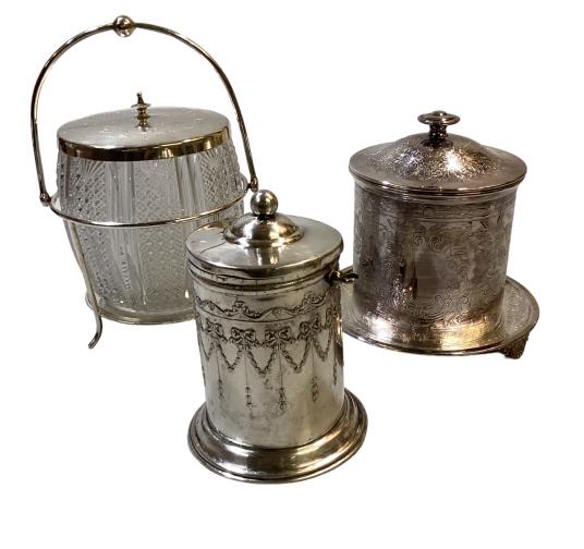 Three Silver Plate Table Tea Articles (1 of 6)