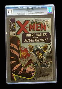 X-Men #13 7.5: White pages Stan Lee Story Werner Roth and Joe Sinnott art Jack Kirby cover and layouts 2nd Appearance of the Juggernaut