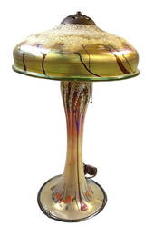 Carl Radke Art Glass Lamp