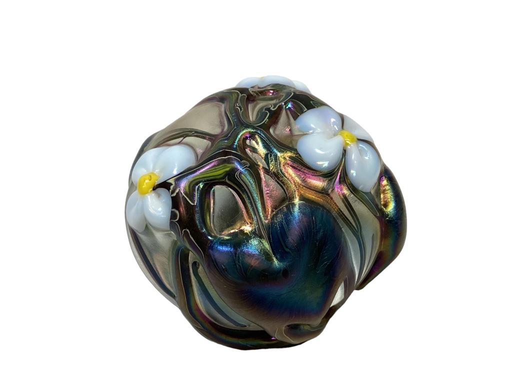 John Lotton Art Glass Paperweight (1 of 5)