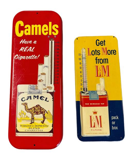 Camel and L&M Tin Advertising Thermometer (1 of 8)