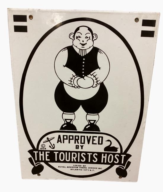 Unusual  Porcelain  LodgIng or Trade Sign (1 of 6)