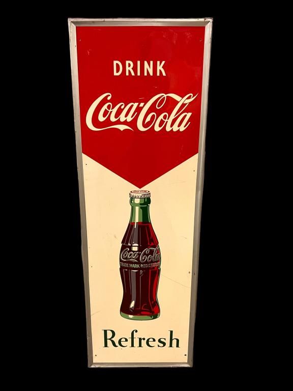 "Refresh" Drink Coke Cola Vertical Sign (1 of 4)