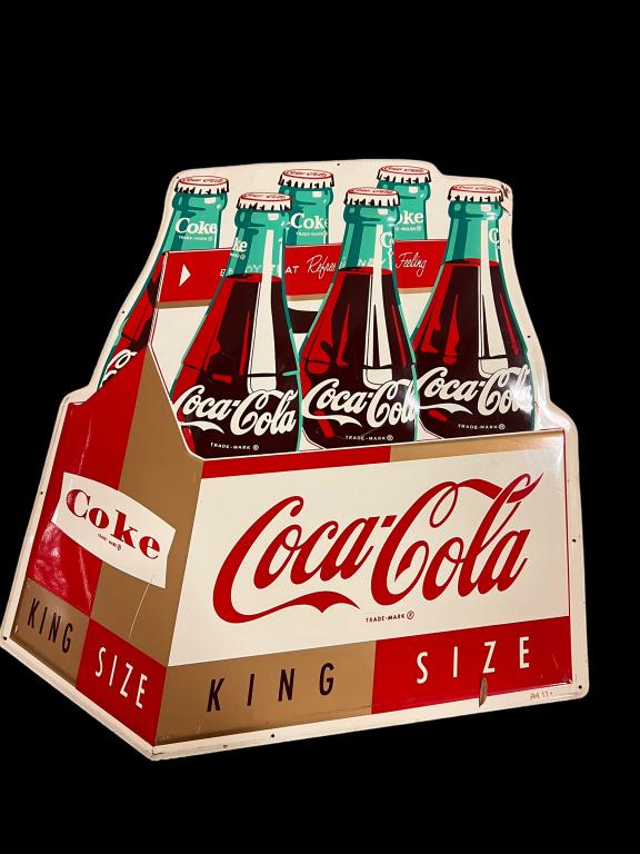Vintage Tin Embossed Coke Sign (1 of 5)