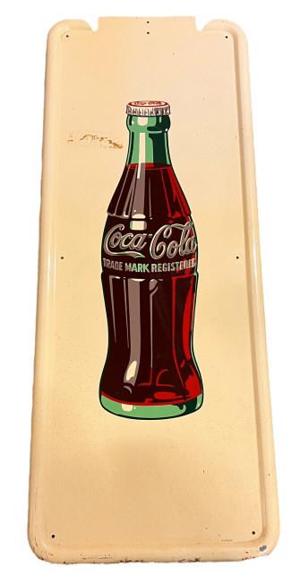 Vintage Vertical Coke Bottle Sign, w/o Button (1 of 7)