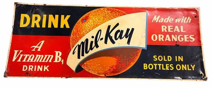Vintage Embossed Tin Drink Mil-Kay (1 of 4)