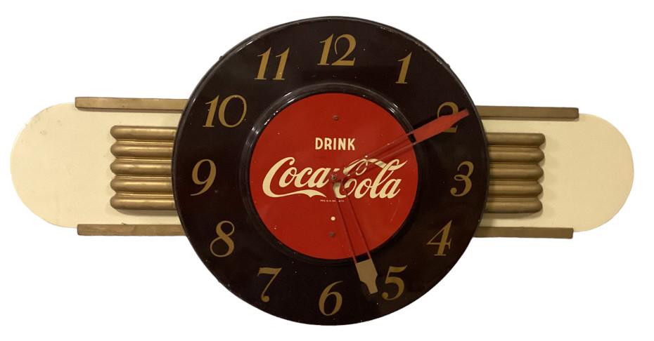 Brown Button Coca Cola Wall Clock (1 of 4)